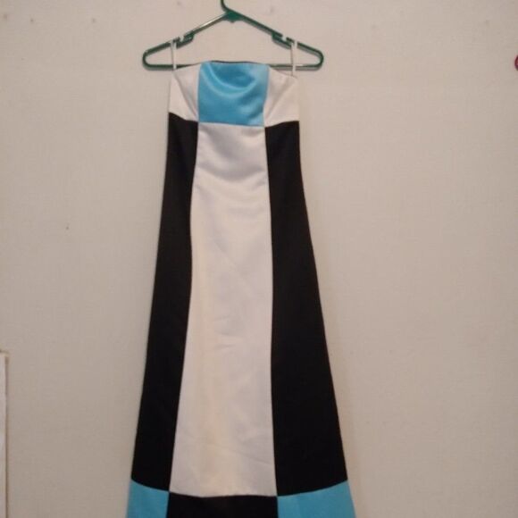 VTG Gunne Sax Jessica McClintock Strapless Dress - Picture 1 of 7